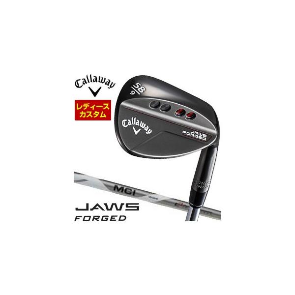 特注カスタムクラブ キャロウェイ JAWS FORGED ウィメンズ ウェッジ チャコールブラック MCI FUJIKURA ホワイト シャフト golfranger_cw23-jfgwbw-cs19