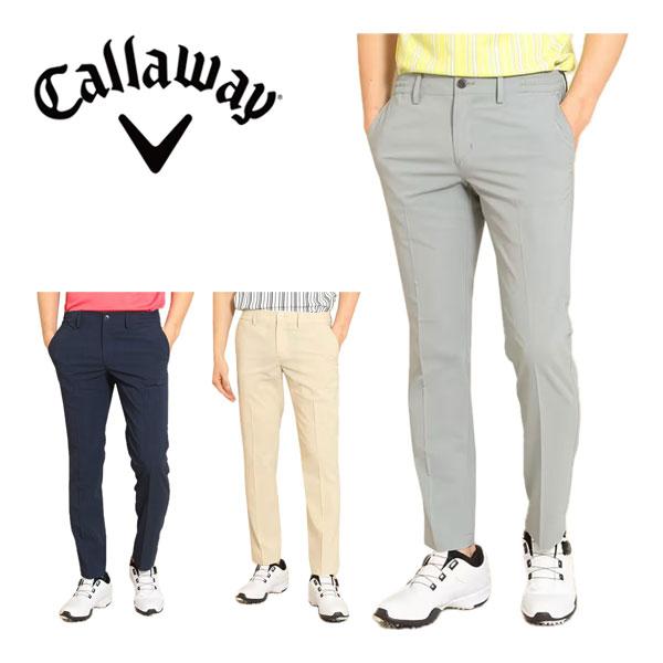 キャロウェイ メンズ ゴルフウェア 麻調ポリエステル ロングパンツ C23126111 S-4L Callaway（キャロウェイ） メンズ ゴルフウェア 麻調ポリエステル