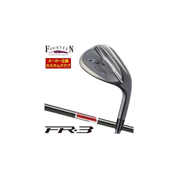特注カスタムクラブ フォーティーン FR-3 ウエッジ ダイヤモンドブラックサテン仕上げ KBS TOUR S-TAPER BLACK シャフト