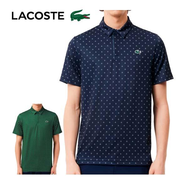 LACOSTE ラコステ ゴルフ ウェア メンズ ミニマム総柄プリント LACOSTE ラコステ ゴルフ ウェア メンズ ミニマム総柄プリント