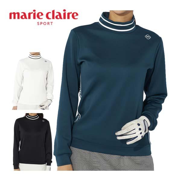 新品未使用✨ ムータマリンゴルフ 長袖シャツ ダンボールニット 定価35200円 Marie Claire（マリ クレール） ダンボールニット モックネック 長袖