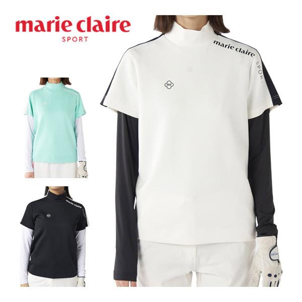 Marie Claire（マリ クレール） ダンボールニット モックネック 半袖