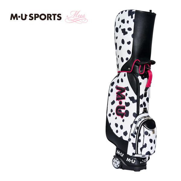M・U SPORTS MUスポーツ キャディバッグ ダルメシアン柄 M・U SPORTS MUスポーツ キャディバッグ ダルメシアン柄