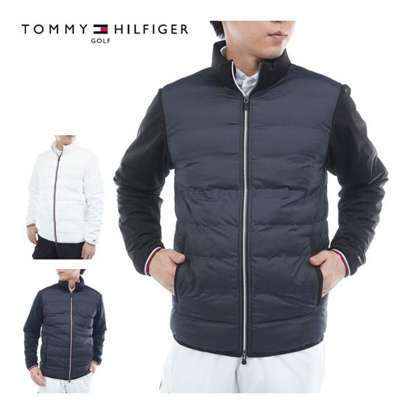 25年秋冬モデル トミーヒルフィガー ロゴ入り接結キルト 中綿ジャケット L TOMMY HILFIGER（トミー・ヒルフィガー） ロゴ入り接結キルト