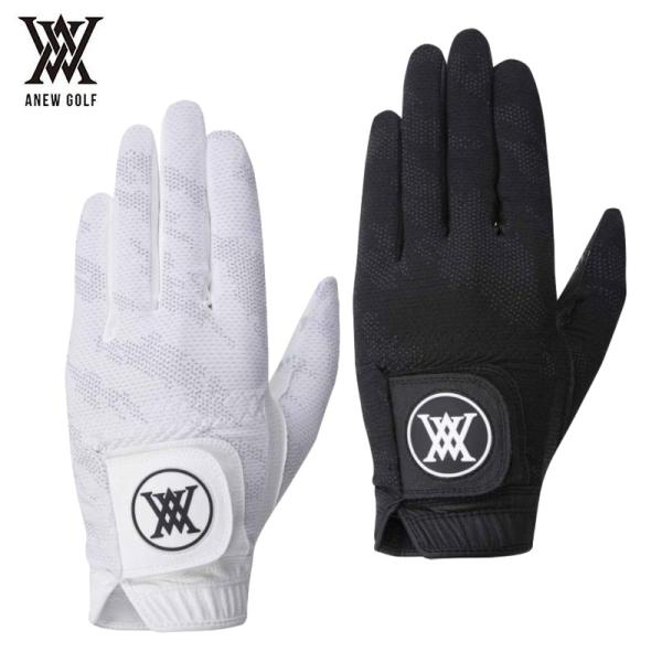 ANEW 2025 アニュー ゴルフ MEN ドットカモメッシュ グローブ (左用
