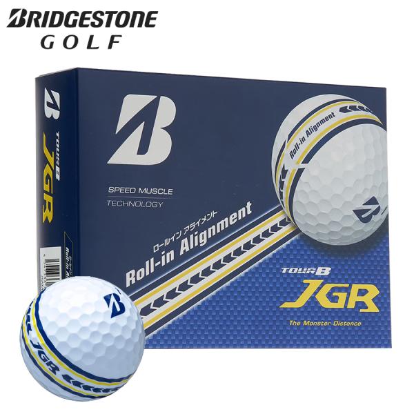 【即納】数量限定 2026 ブリヂストンゴルフ TOUR B JGR Roll-in Alignment ゴルフボール 1ダース(12個入) J5AXAR1 日本正規品
