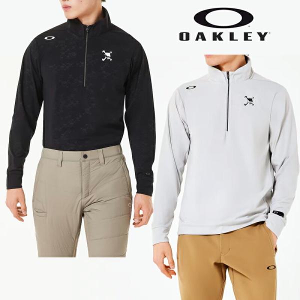 オークリー(OAKLEY) ゴルフウェア 長袖シャツ メンズ スカルエンボス長袖モックネックSH FOA408241 【国内正規品】【2025年秋冬モデル】 golftown_oak-20251002-005