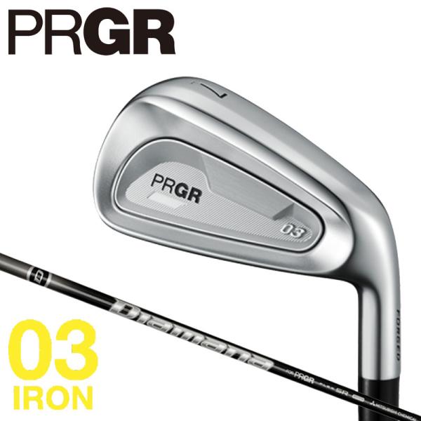 プロギア 03 アイアン カーボンS シャフト 2025年 (7-A)美品 PRGR IRONs】03 アイアン〔#7-A 5本セット カーボン〕〔2025年