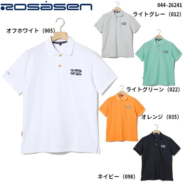 ROSASEN ゴルフウェア メンズ 044-22344-012 エアスルーポロシャツ