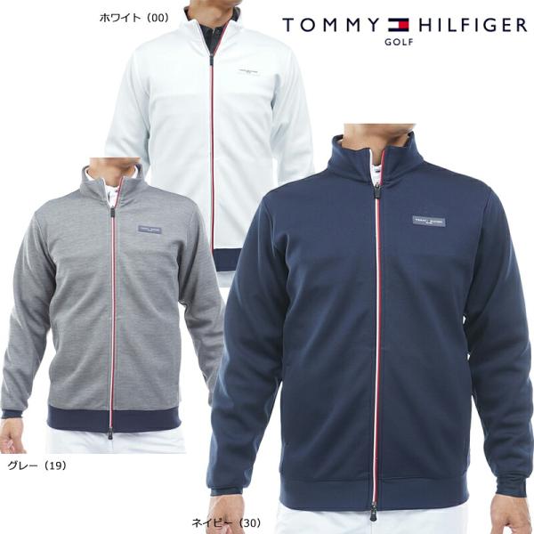 トミーヒルフィガー ゴルフ メンズ スクラムテック スウェットジャケット（THMA658）2026秋冬 ストレッチ ダブルジップ