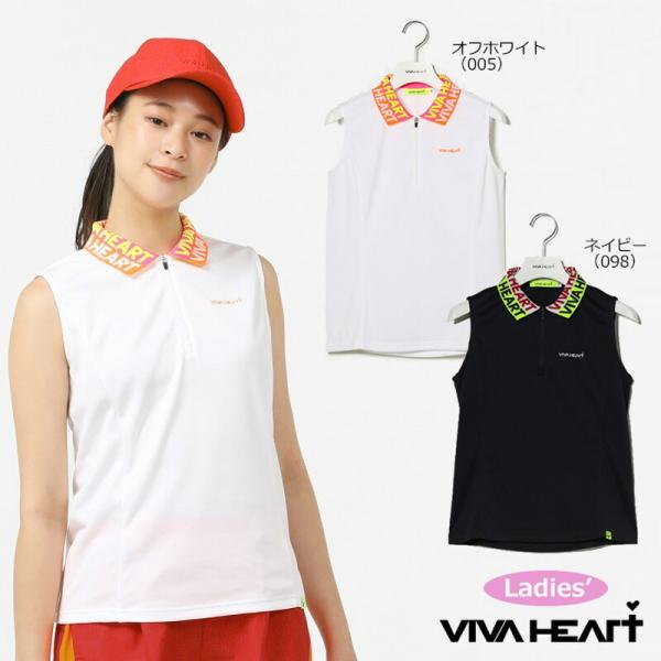 【新品】ビバハート ゴルフウェア ポロシャツ 刺繍ロゴ入り 白×メッシュ切り替え 新品】ビバハート ゴルフウェア ポロシャツ 刺繍ロゴ入り 白