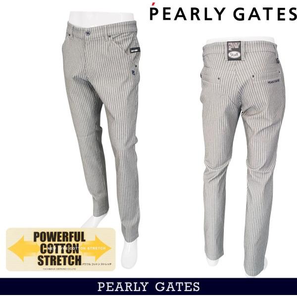 NEW】PEARLYGATES パーリーゲイツ パワフルコットンストレッチ 先染  