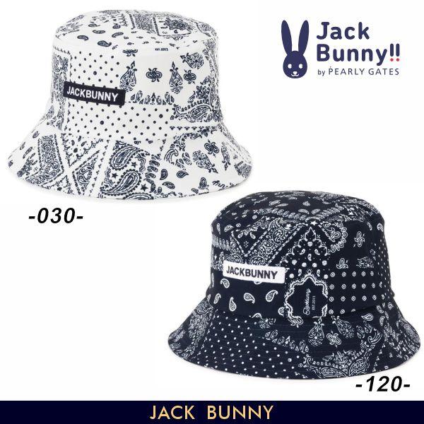 【NEW】Jack Bunny!! by PEARLY GATES ジャックバニー!! ＜JB ＆ Paisley＞ JBボックスロゴのペイズリー柄 バケットハット 262-6287803/26C 【正規品】