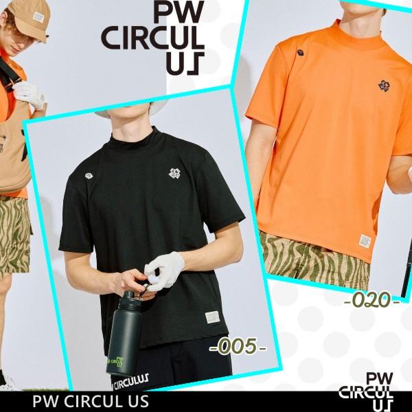 未使用美品 PW CIRCULUS ベースボールカラーポロシャツ 抜群の伸縮性 PW CIRCULUS（ピーダブリュサーキュラス） 【PREMIUM SALE】【PW