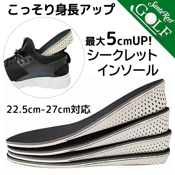 シークレットインソール インヒール 身長アップ シューズ 軽量 身長