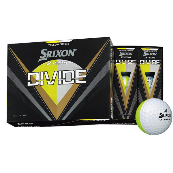 SRIXON Z STAR DIVIDE ゴルフボール 2ダース Z-Star Divide Golf Balls | Dunlop Sports US