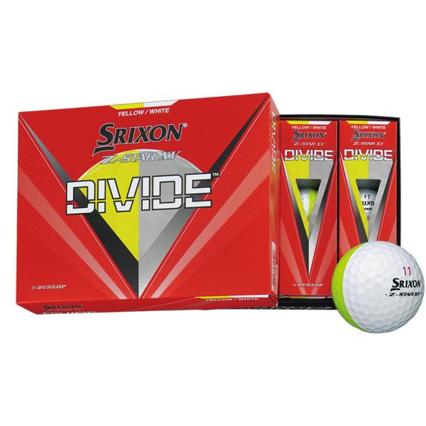 Srixon Divide & Z Star ゴルフボール ゴルフボールNEW「スリクソン Z-STARシリーズ」からツートン