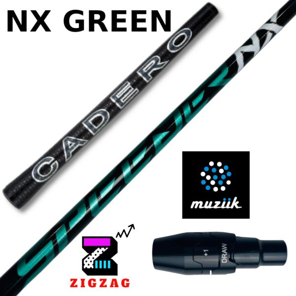 スピーダーＮＸグリーン　60Ｘ　ムジークスリーブ付きシャフト　オンザスクリュー　DD2ヘブン　など対応 カデロ 　NXグリーン
