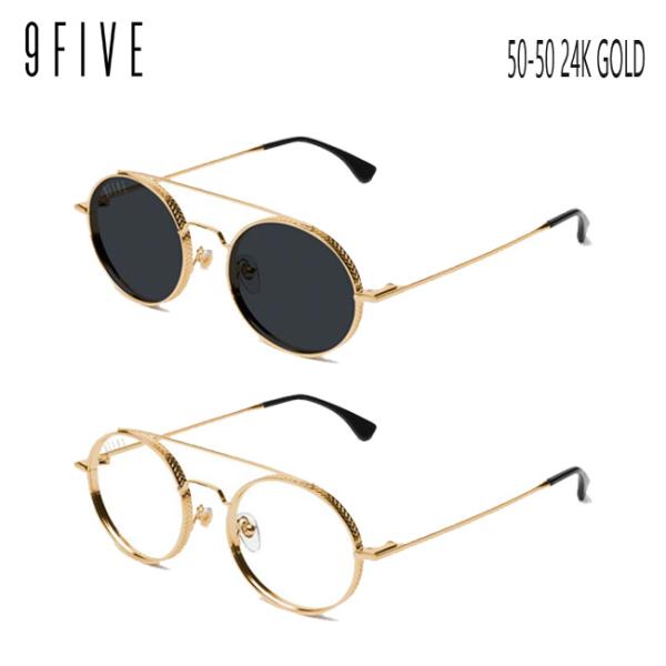 9five サングラス 9FIVE 50-50 24KGold ナインファイブ/スケート HIP 
