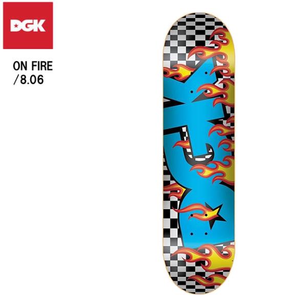 スケート デッキ DGK ディージーケー ON FIRE 8.06 スケートボード skateboard deck スケボー :dgk-oneoffs-onfire:GOLGODAヤフーショップ  通販 