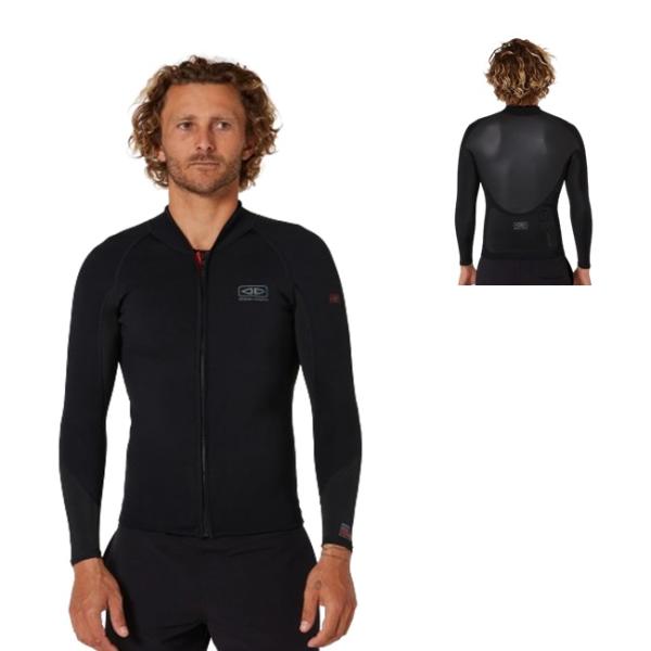新品　オーシャン&アース　タッパー　M フロントジップ OCEAN＆EARTH（オーシャンアンドアース） ウェットスーツ 長袖タッパー