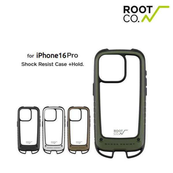 iPhone16Pro 専用ケース ROOT CO. ルート コー GRAVITY  Shock Resist Case +Hold. iPhoneケース 春夏 秋冬