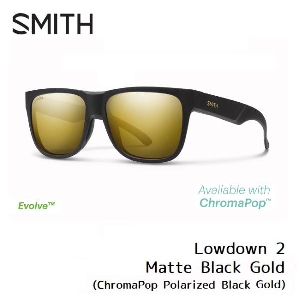 SMITH（スミス） サングラス SMITH Lowdown 2 Matte Black Gold