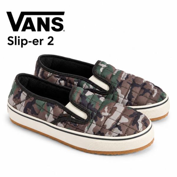 VANS バンズ SLIP-ER 2 スリッパー 2 VN000V19EMV FADED BLACK スリッポン シューズ