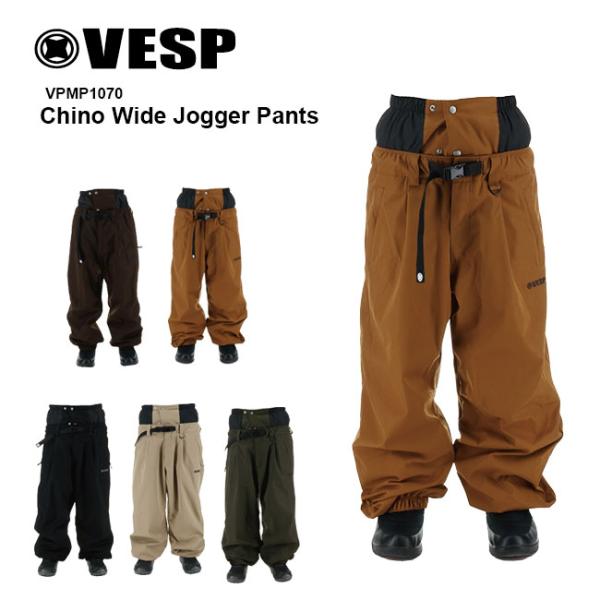 VESP スノーボードウェア Wide Jogger Pants Sサイズ VESP（ベスプ） 予約 スノーボード ウェア パンツ Chino Wide Jogger