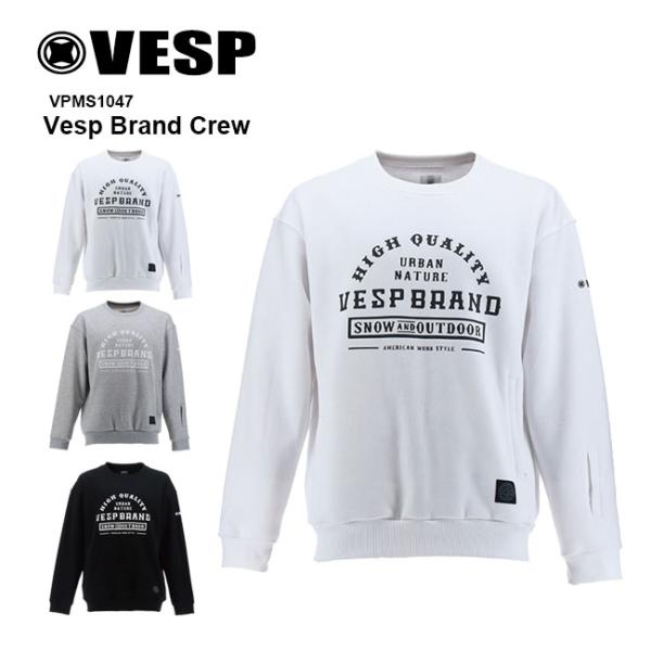 予約 VESP スノーボード ウェア クルーネック Vesp Brand Crew VPMS1047 26-27 メンズ レディース ベスプ 正規品 爆買