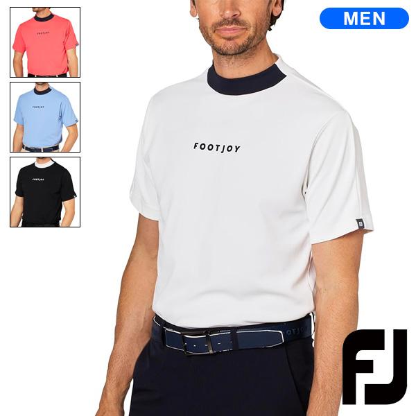 FootJoy（フットジョイ） メンズ バイカラー半袖モックネックシャツ FJ