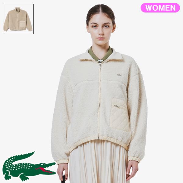 LACOSTE（ラコステ） レディース リブニットスタンドカラーボア 