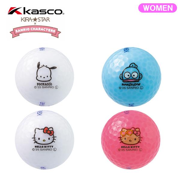 kasco（キャスコ） ゴルフボール KIRA-STAR×SANRIO [3球入り