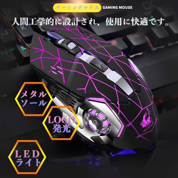 ゲーミングマウス4点 ゲーミング マウス 光学式 有線 DPI 調節 4段階 ゲーム 6ボダン プロ