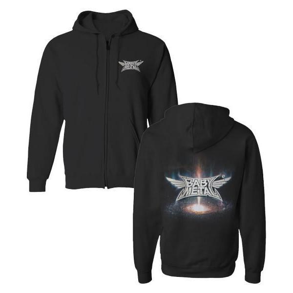 ベビーメタル　限定品 BABYMETAL ベビーメタル METAL GALAXY ZIP フーディー イギリス