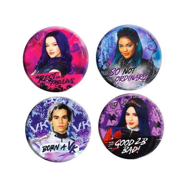 Descendants ディセンダント3 缶バッジ4個セット De0133 アメリカ雑貨ゴマちゃん Yahoo 店 通販 Yahoo ショッピング