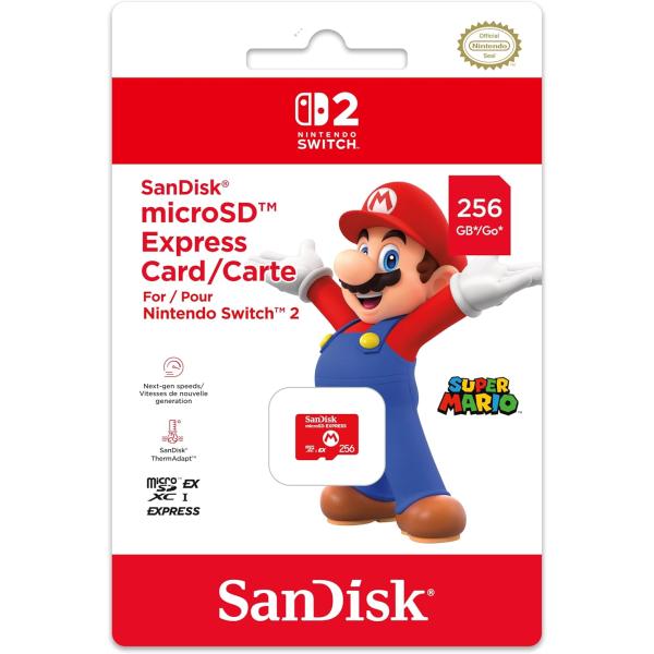 スイッチ2 サンディスク マイクロSDエクスプレスカード 256GB 任天堂ライセンス商品 SanDisk microSD Express Card