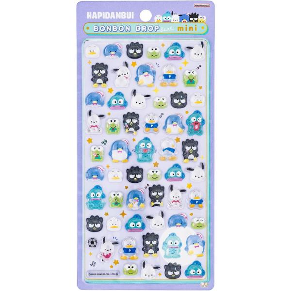 新品の商品となります。正規品です。こちらの商品は仕入れ値高騰の為、プレミアム価格での販売となります。人気のボンボンドロップシール ミニ はぴだんぶい サンリオキャラクターズ まるでレジンみたいにぷっくりつやつやな立体感の「ボンボンドロップシ...