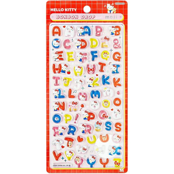 ボンボンドロップシール ハローキティ サンリオキャラクターズ 文字シリーズ サンスター文具 正規品