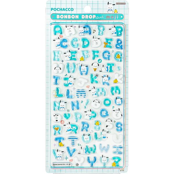 ボンボンドロップシール ポチャッコ サンリオキャラクターズ ポチャコ 文字シリーズ サンスター文具 正規品