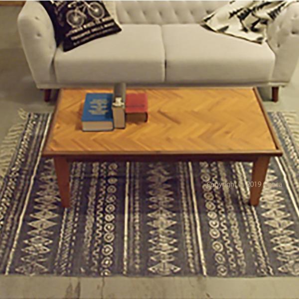 センターテーブル 天然木 木製 アカシア ヘリンボーン ウッド おしゃれ