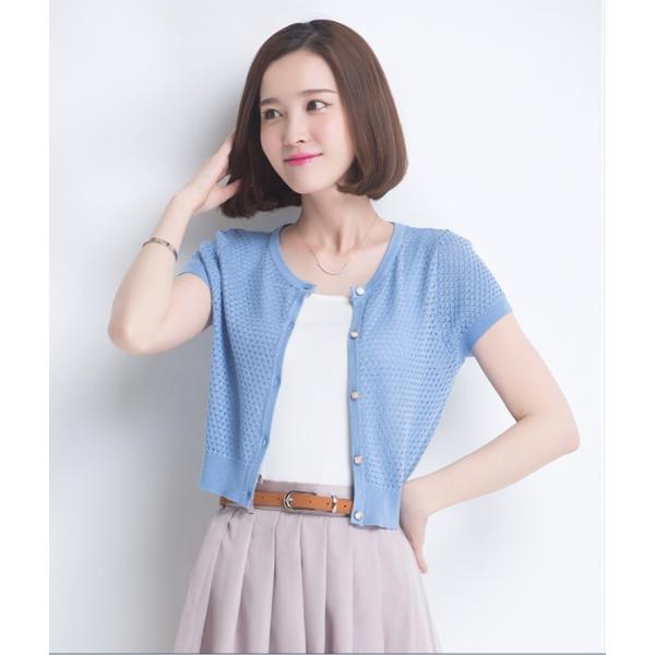 カーディガン 半袖 レディース クルーネック 前開き 羽織 ショート丈 シンプル きれいめ Uv対策 フェミニン Good Clothes 品質1か月保証付 Buyee Buyee 일본 통신 판매 상품 옥션의 대리 입찰 대리 구매 서비스