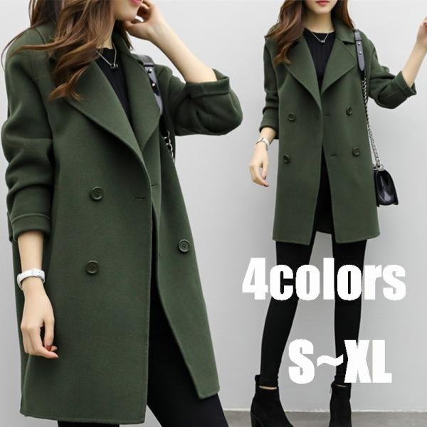 レディース コート ダブルブレスト 起毛 ピーコート 秋 冬 ダブルコート オフィス 通勤 きれいめ Good Clothes 品質1か月保証付 Buyee Buyee 日本の通販商品 オークションの代理入札 代理購入