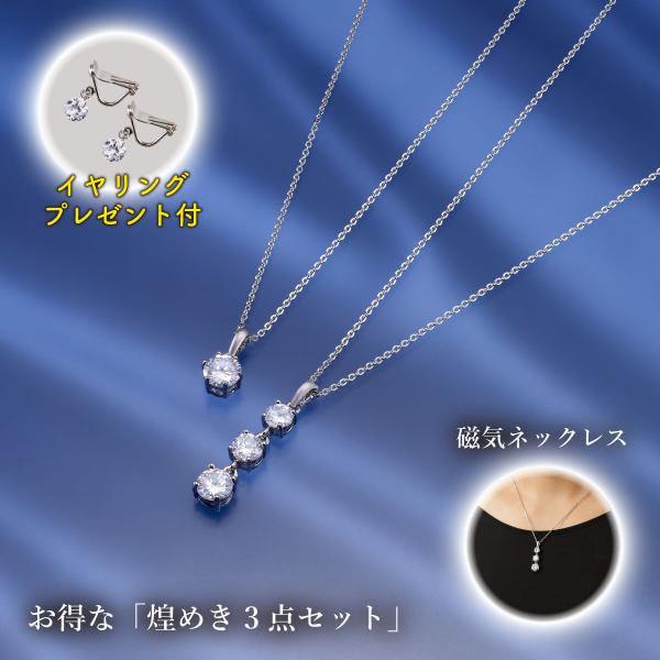 磁気ネックレスに見えない 上品系 医療機器ネックレスセット