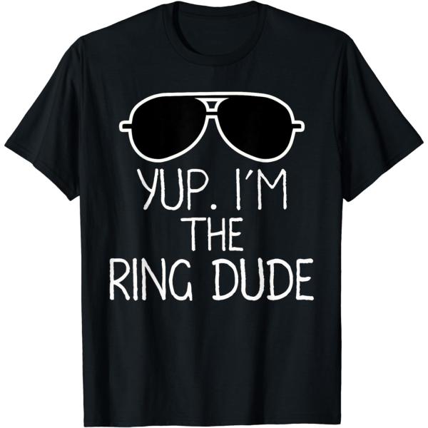 【並行輸入品】Kids Yup I'm The Ring Dude | Boys Wedding Bearer T-Shirt