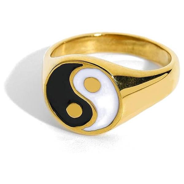 18K ゴールドバンドリング クロスリング Xライン ゴールドリング 指輪 18KGP ゴールド