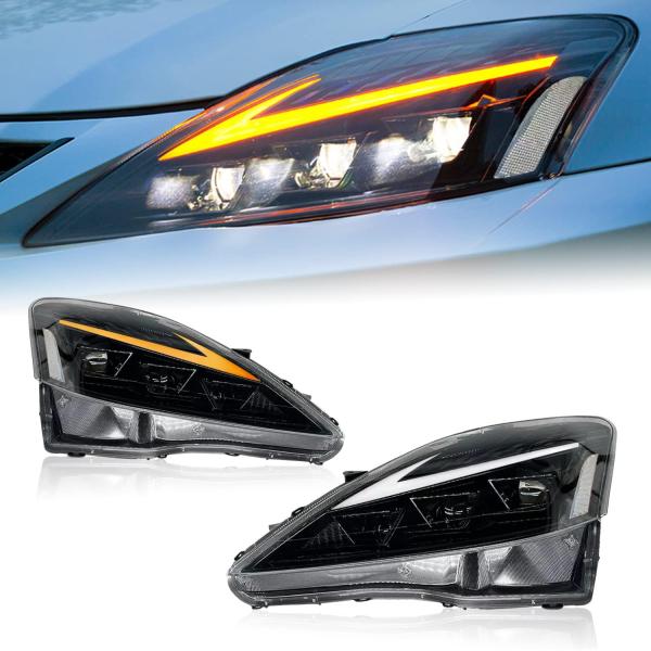 【並行輸入品】HCMOTIONZ LEDヘッドライト レクサス IS250/ IS250C IS350 IS350C IS220d 2006-2012