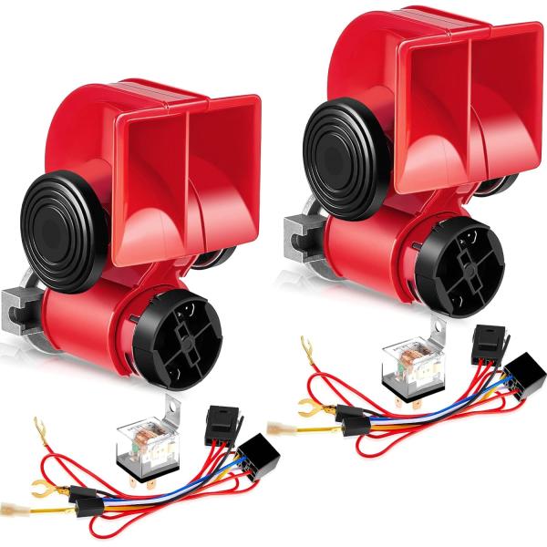 【並行輸入品】Tallew 2 Pack Train Horn for Car 12V 150db Loud Truck Horn Car Horn