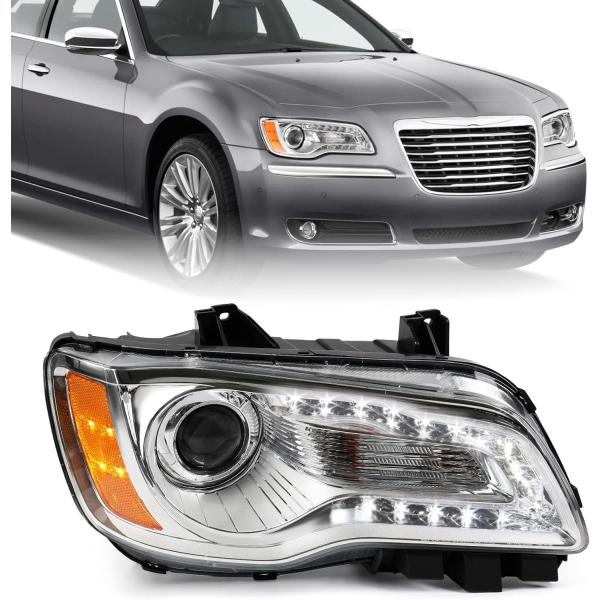 並行輸入品】FIONE - Chrysler 300/300C ヘッドライトアセンブリ 2011