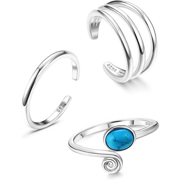 並行輸入品】Jstyle 925スターリングシルバー オープントゥリング